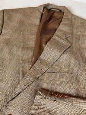 Brooks Brothers 346 Men's 44R Silk, Wool and Linen Blend Blazer Office Wedding
